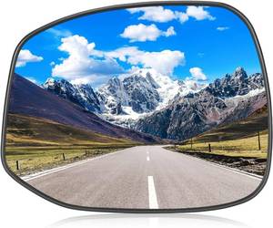lot 20061 image: Left Driver Side Mirror Glass Replacement Compatible with 2012-2013 Honda Civic Rear View Side Heated Mirror Replace 76253TR3A01