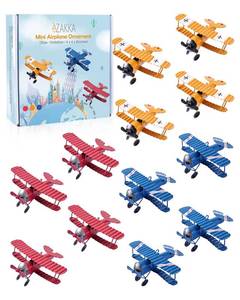 lot 20070 image: eZAKKA Airplane Decor Vintage Mini Metal Decorative Airplane Model Hanging
