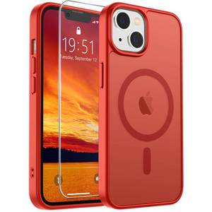 lot 20082 image: SUPFINE Magnetic for iPhone 14 Plus CaseiPhone 15 Plus Case Red