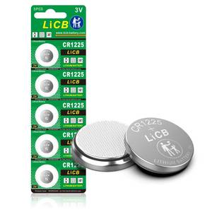 lot 20091 image: LiCB CR1225 Battery,Long-Lasting & High Capacity CR1225 Lithium Batteries,3 Volt Coin & Button Cell (5-Pack)