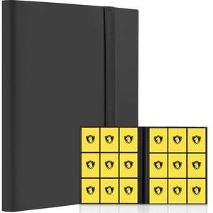 lot 20137 image: Fonwill Card Binder 9 Pocket, Premium Card Book for 360 Cards, Sturdy Card Album for Collectible Cards, Side-Loading Card Collection Folder for TCG, MTG, Other Game Cards, Sport Cards, Black