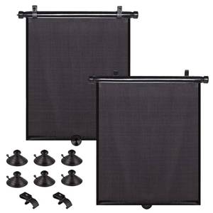 lot 20141 image: PLTCAT Car Side Window Sun Shades, 2 Pack Stretch Mesh Covers, 18 x 20 in