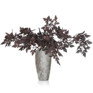 lot 20149 image: Lyrow 3 Pack 32 Inches Artificial Cimicifuga Plant Leaf Spray Faux Plum Cimicifuga Ramosa Leaf Branch Faux Fall Spray Silk Plants for Home Vase Wedding Garden Farmhouse Table Mantel Decor