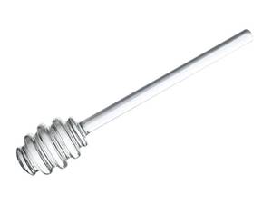 lot 20155 image: Glass Honey Dipper, 6 Inches Clear Drizzler for Honeypot, Honeycomb Spoon Mixing Stirrer, Honey Server for Honey Jar, Wedding Party Favors, 1 Pack, Dishwasher Safe