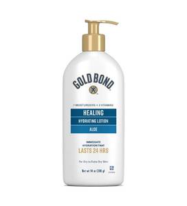 lot 20179 image: Gold Bond Healing Hydrating Lotion, 14 Oz, Aloe Body Lotion for Dry Skin