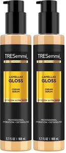 lot 20210 image: TRESemm� Hydrating & Detangling Cream Serum Lamellar Gloss Ultra Shine Up to 72H 5.7 Fl Oz,(Pack of 2)