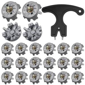 lot 20227 image: Lanties 31 Pcs Golf Spikes Replacement Metal Thread 6mm,Grey