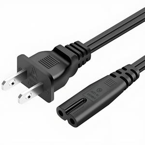 lot 20228 image: Power Cord for Samsung TV, Replacement Samsung TV 2 Prong AC Power Cord UN40 UN43 UN48 UN49 UN50 UN55 UN60 UN70 UN75 UN78 UN65KS8000FXZA Smart 4K, Compatible for LG 24 28, TCL Roku TVs (6Ft)