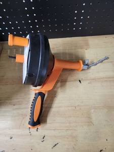 lot 20241 image: Drain Auger Hand Crank Manual Snake Cleaning Tool