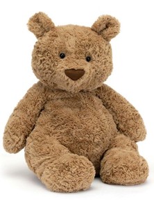 lot 1919 image: Old fashioned stuffed brown teddy bear