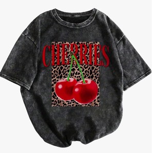 lot 2039 image: SHENHE Womens Washed T-Neck Shirts Black M