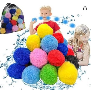 lot 7585 image: Rainbow Water Balls 60pc