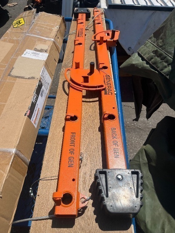 lot 181 image: Side Rail Assemblies for a Generac Standby Generator Transport Cart (specifically model #5685 or the NextGen #7313) - See images comes as is