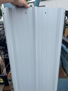 lot 32 image: Bundle of 4 Pieces Valley Sheet Metal Pieces  Quality Sheeting - White 19 x 5 MULTI LOT read DIscription