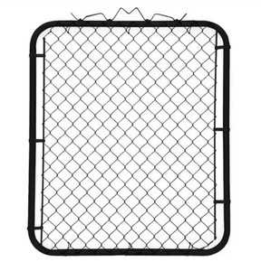 lot 29 image: 42 in. x 48 in. Galvanized Steel Chain Link Fence Black Metal Gate