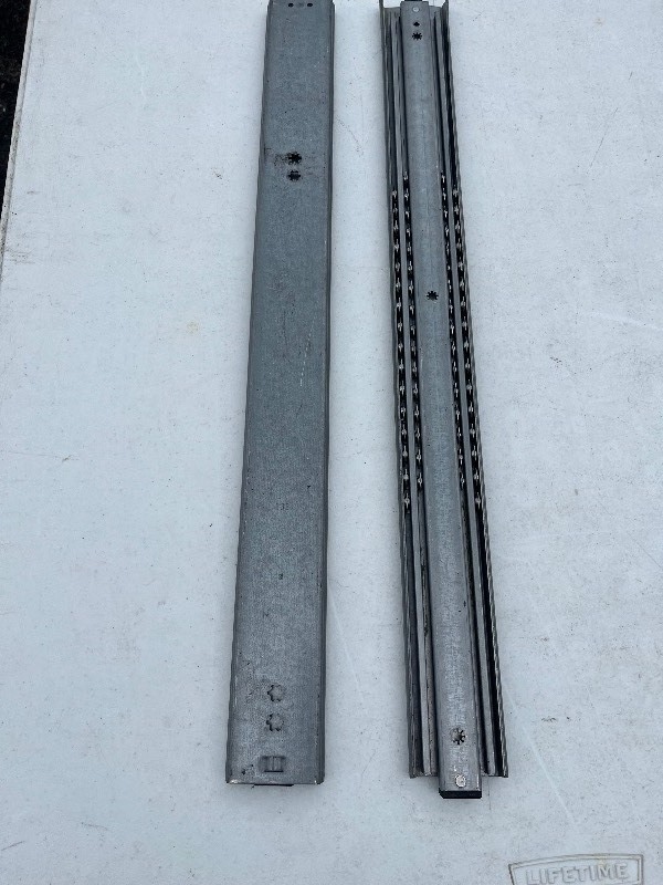 lot 200 image: Heavy Duty Drawer Slides Pair - 2 x 2.5 see images