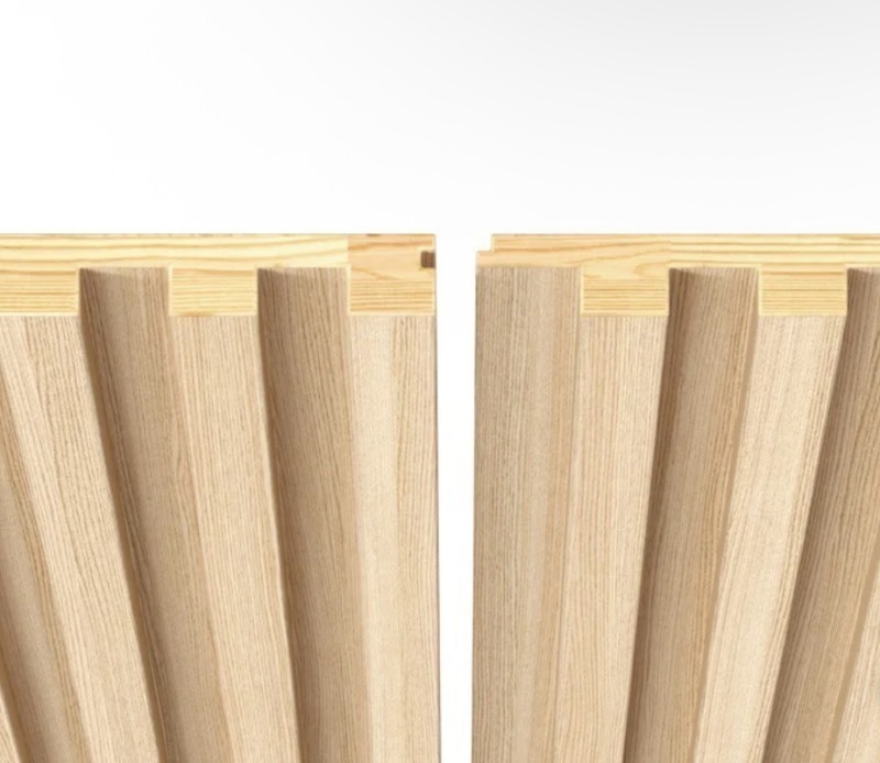lot 65 image: Multi-Lot Read DIscription  Bundle of 2 Pieces Oak Wooden Slat Wall Panel 5.91 in x 93.5 Each - MULTI LOT