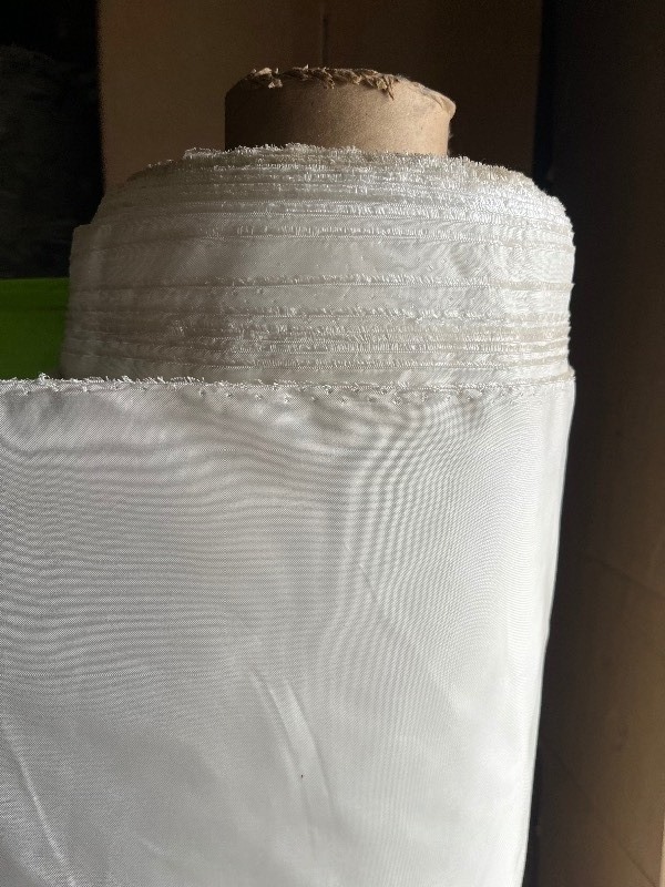 lot 113 image: PRECISION FABRICS GROUP, INC. Quality White Material 52 x 170Yd