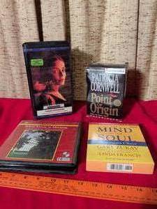 lot 341 image: Audiobook Lot of 4 Serenity Bay Cassettes, Point of Origin, White Doves at Morning 10-CD, Mind of the Soul