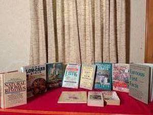 lot 347 image: Lot of 11 Cookbooks and Diet Books Including Low-Carb Bible, Frugal Gourmet, Healing Foods
