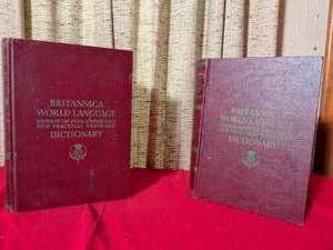 lot 351 image: Britannica World Language Edition of Funk & Wagnalls New Practical Standard Dictionary, 2 Volumes