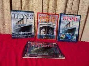 lot 353 image: Titanic Books Lot of 4 Exploring Inside On Board by Ballard Marschall