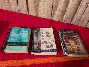 lot 361 image: Three Margaret Mead Books Heretic, Fateful Hoaxing, Trashing - Spiral Bound