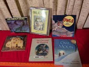 lot 366 image: Owl-themed Childrens Picture Books Lot of 6