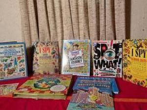 lot 372 image: Lot of 7 Childrens Picture Riddle & Activity Books Including I Spy, Wheres Waldo, Wordfinder
