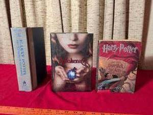 lot 375 image: 3 Books Harry Potter Chamber of Secrets, Awakening by Kelley Armstrong, Harry Potter Order of Phoenix