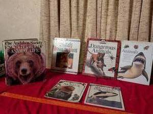 lot 397 image: 6 Animal Reference Books Set Including Audubon Society Encyclopedia Dangerous Animals