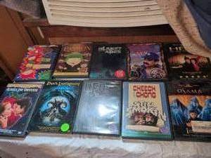 lot 417 image: DVD Lot 10 Movies South Park Planet of the Apes Osama Cheech Chang Passion of the Jew