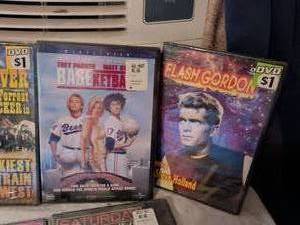 lot 455 image: DVD Movie Collection Lot 6 Films Baseball Flash Gordon One Million Years