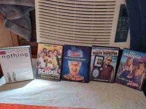 lot 470 image: DVD Movie Lot 5 Films Nothing Old School Man With Two Brains Health Inspector Simple Life