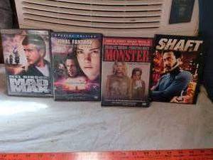 lot 471 image: DVD Movie Lot 4 Films Mad Max Monster Final Fantasy Shaft