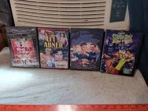 lot 472 image: 4 DVD Movies Road to Bali, Lil Abner, Johnny Dangerously, Scooby-Doos Original Mysteries