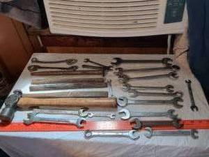 lot 473 image: Lot of Vintage Wrenches and Hand Tools, Stamped USA