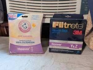 lot 514 image: Hoover Y&Z Vacuum Bags and Arm & Hammer Odor Eliminating Filters Lot