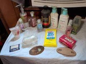 lot 523 image: Personal Care & Hygiene Products Lot - Hand Wash, Wipes, Spray, Body Care