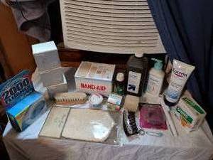 lot 525 image: Household Essentials Lot - Band-Aid, Curad, Eucerin, Jergens, Method Soap