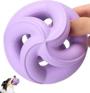 lot 8091 image: Natural Rubber Indestructible Dog Toys - Chews for Aggressive Chewers, 4
