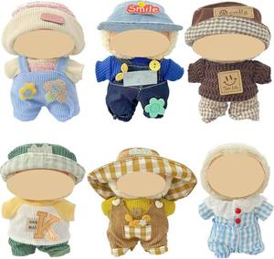 lot 8107 image: Labubu Doll Clothes - 6-Pack Outfits for 17cm Dolls, Play & Display, Set 4