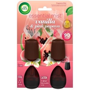 lot 8125 image: Air Wick Essential Mist Refill - Vanilla & Pink Papaya - 1.34 fl oz