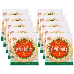 lot 8136 image: Golden Home Ultimate Thin Crust Pizza Crust 12 Inch - 1 pack of 3