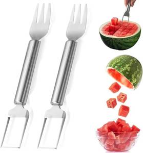 lot 8149 image: 2-in-1 Watermelon Fork Slicer Set, 2026 Dual-Head Cutter Tool