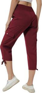 lot 8156 image: YuKaiChen Womens Capris Hiking Pants Outdoor Athletic Casual with Pockets S