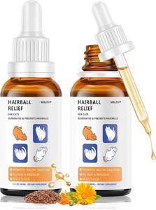 lot 8165 image: Hairball Treatment for Cats - Hairball Remedy, 60 ml, 2 Pack, Chicken Flavor