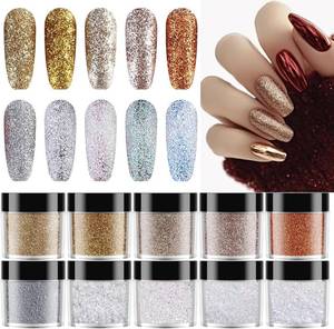 lot 8214 image: SUTOKAKA Ultra-Fine Diamond Nail Glitter with Sugar Coating Effect for Xmas