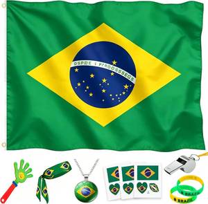 lot 8272 image: 2026 World Cup Fan Accessories Kit, 7-Piece Soccer Gear Set (Brazil)