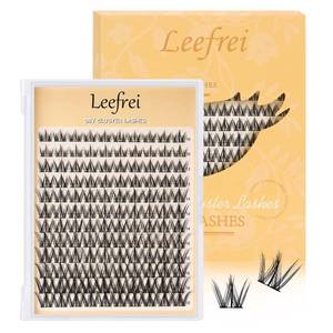 lot 8305 image: Lash Clusters 120 Clusters, 10-18mm, D Curl DIY Eyelash Extensions LF07